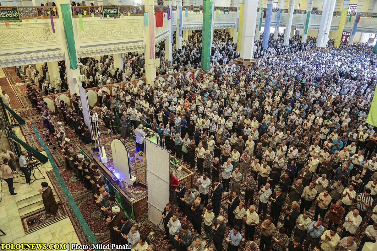 نماز عید فطر در حرم شاهچراغ(ع)/ عکس: میلاد پناهی
